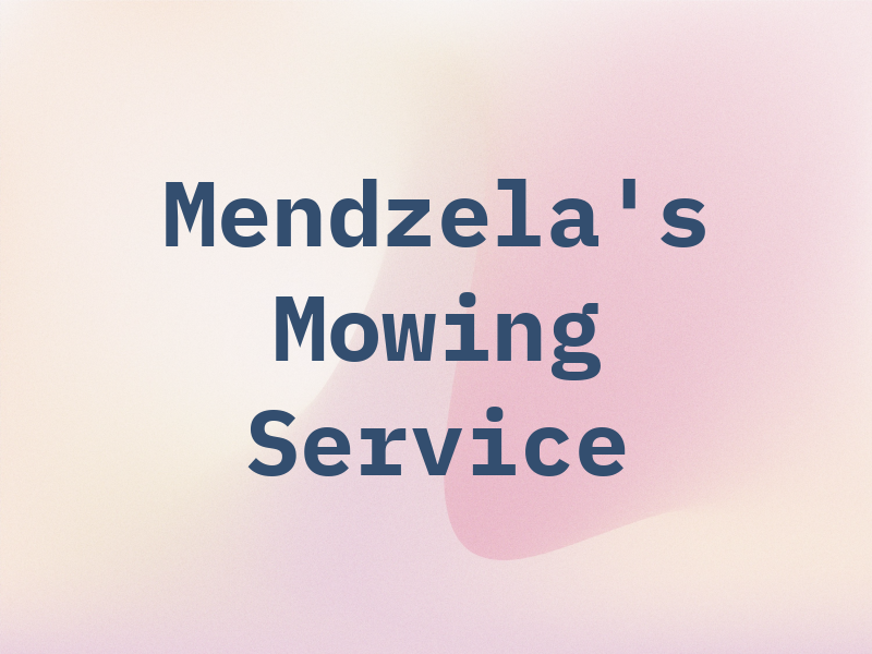 Mendzela's Mowing Service