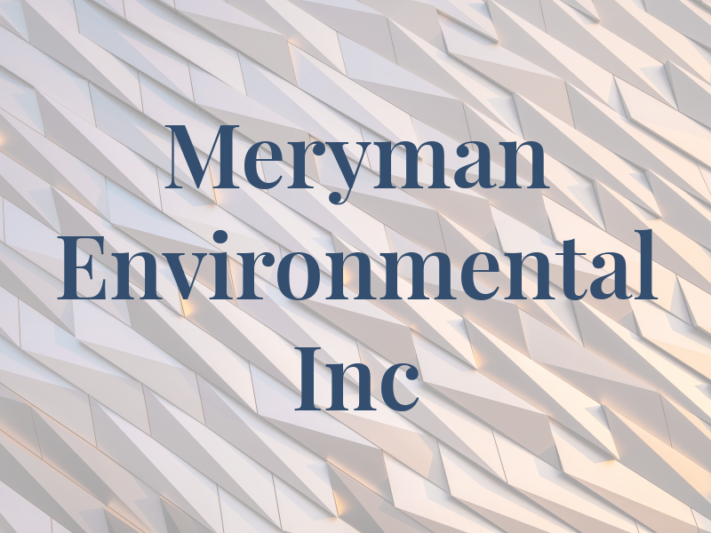 Meryman Environmental Inc