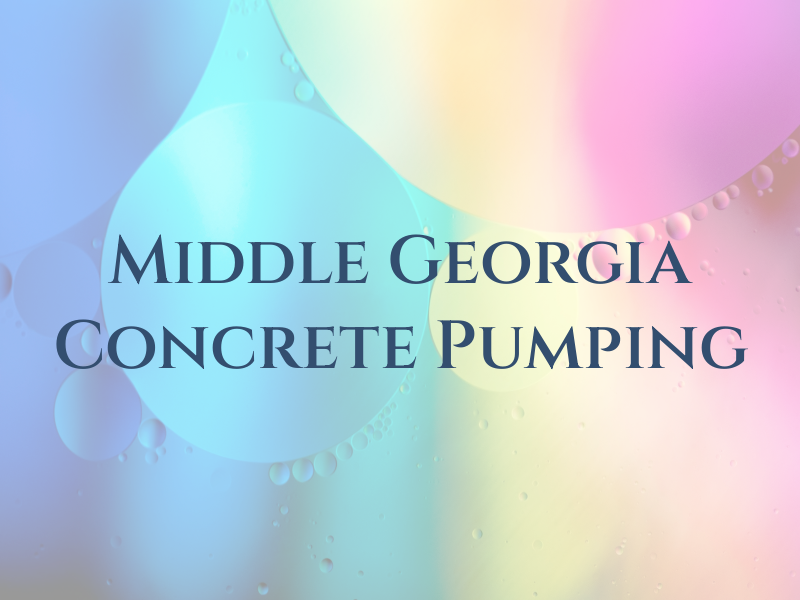 Middle Georgia Concrete Pumping