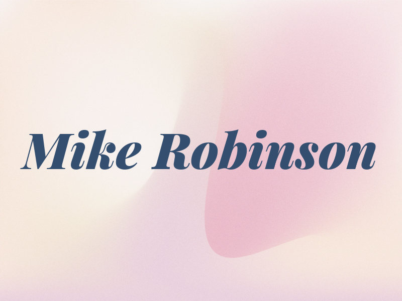 Mike Robinson