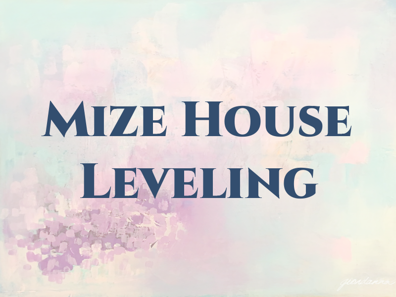 Mize House Leveling