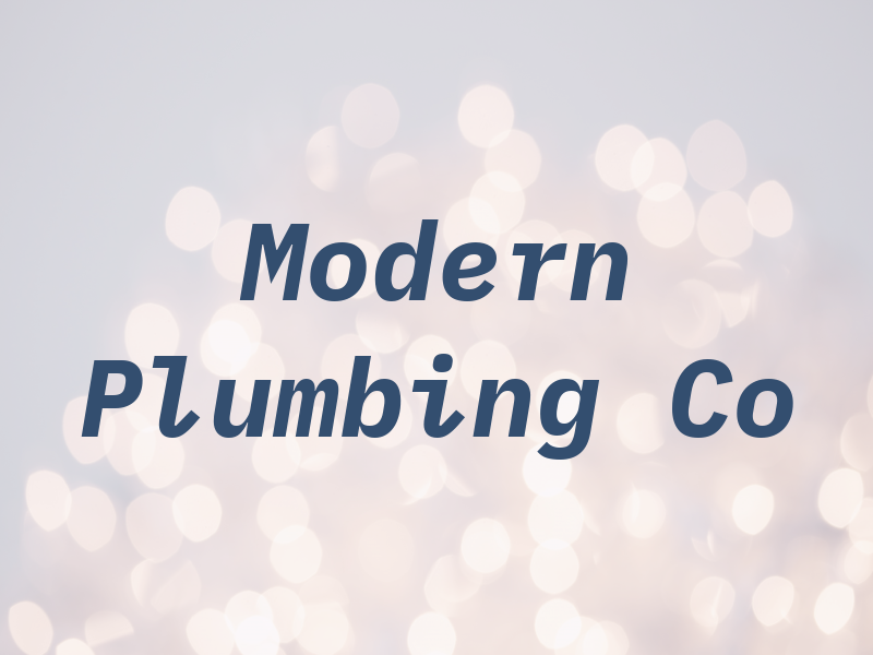 Modern Plumbing Co