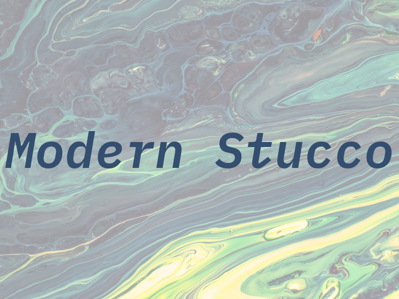Modern Stucco