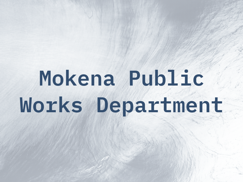 Mokena Public Works Department