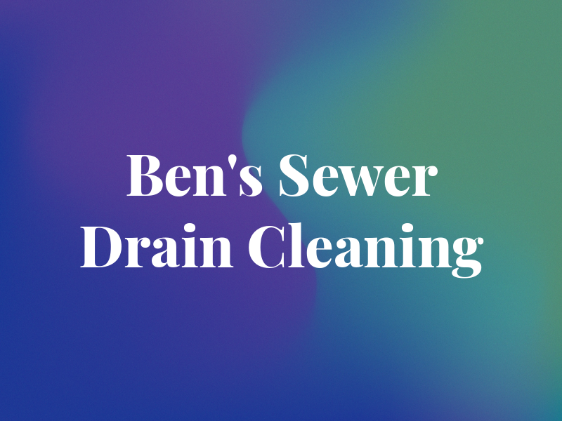 Mr Ben's Sewer & Drain Cleaning