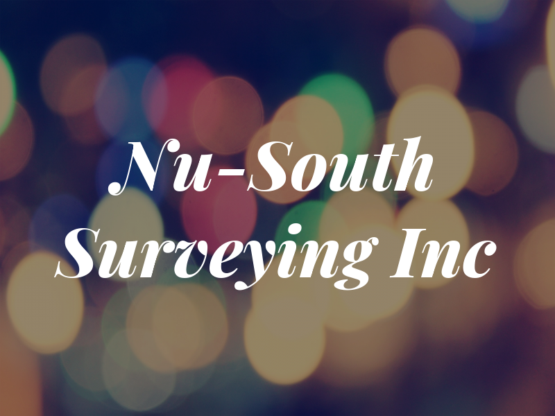 Nu-South Surveying Inc