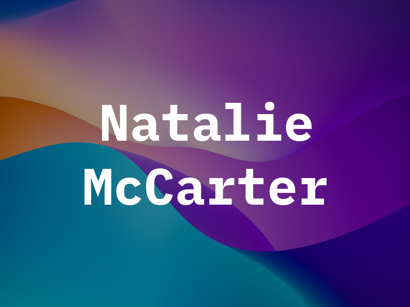 Natalie McCarter