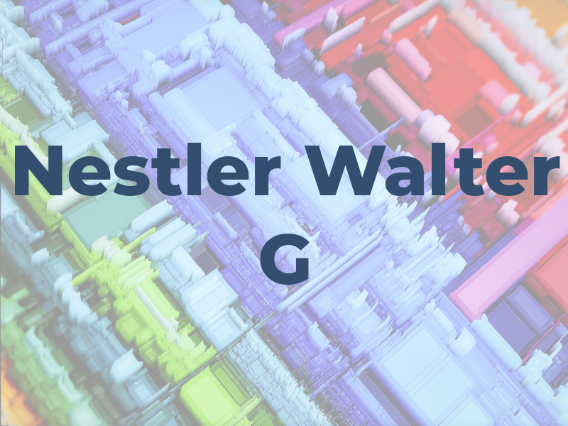 Nestler Walter G