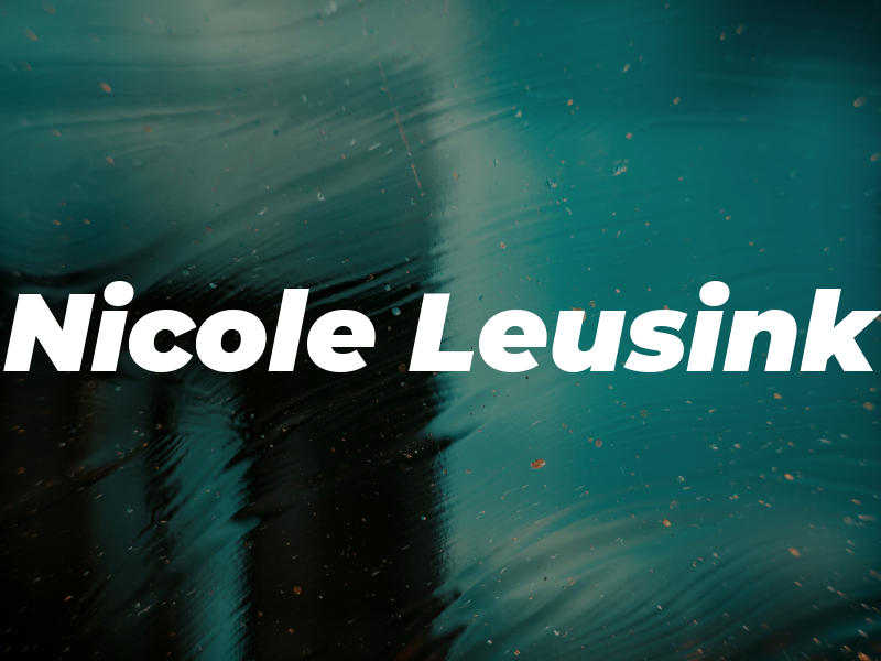 Nicole Leusink