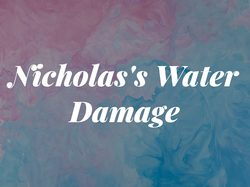 Nicholas's Water Damage