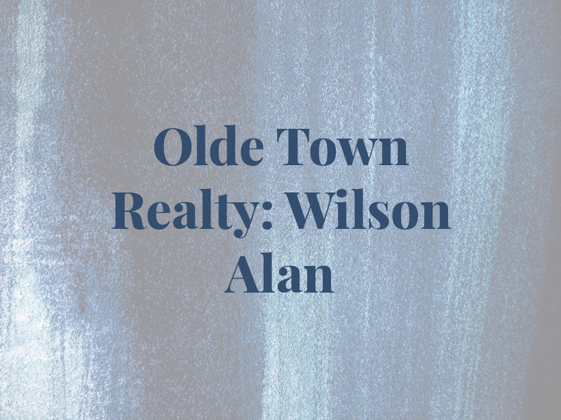 Olde Town Realty: Wilson Alan