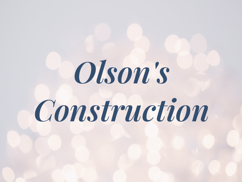Olson's Construction