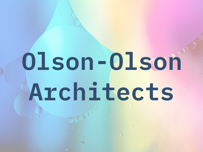 Olson-Olson Architects
