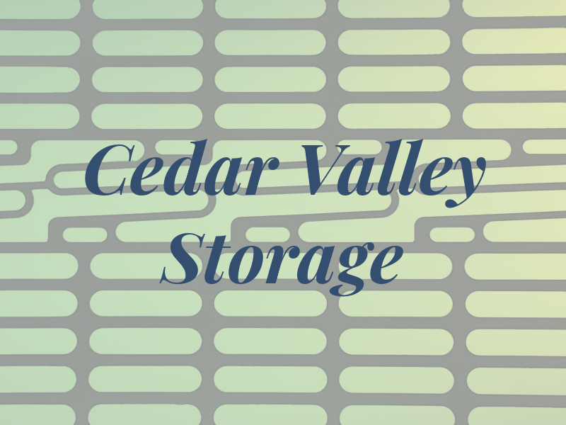 A-1 Cedar Valley Storage