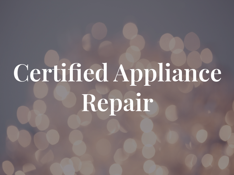 A-1 Certified Appliance Repair