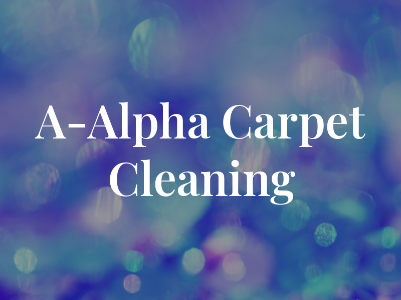 A-Alpha Carpet Cleaning