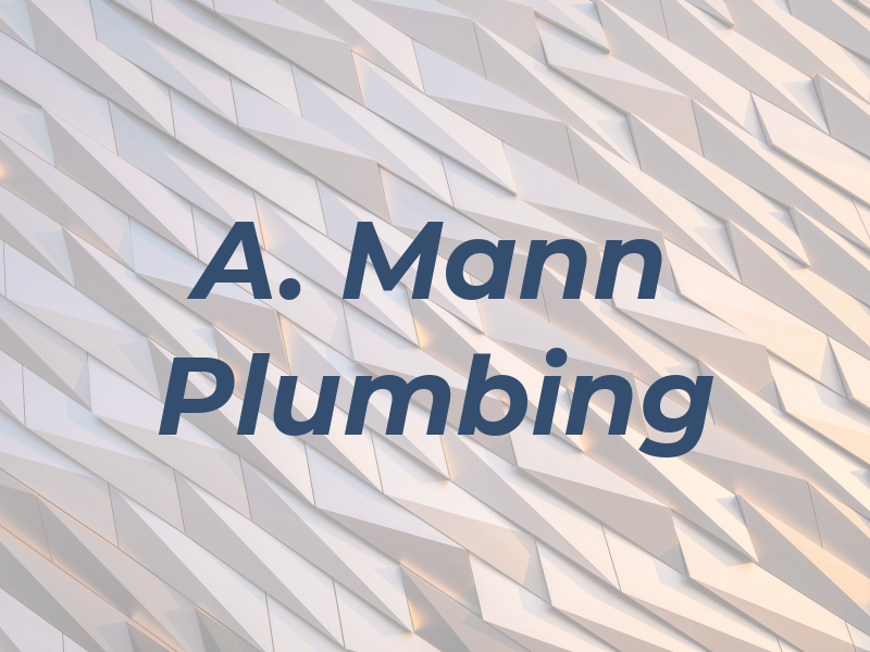 A. Mann Plumbing