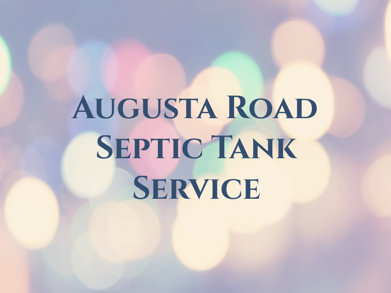 Augusta Road Septic Tank Service