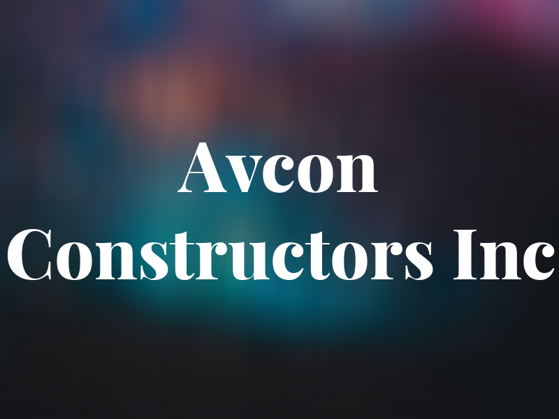 Avcon Constructors Inc