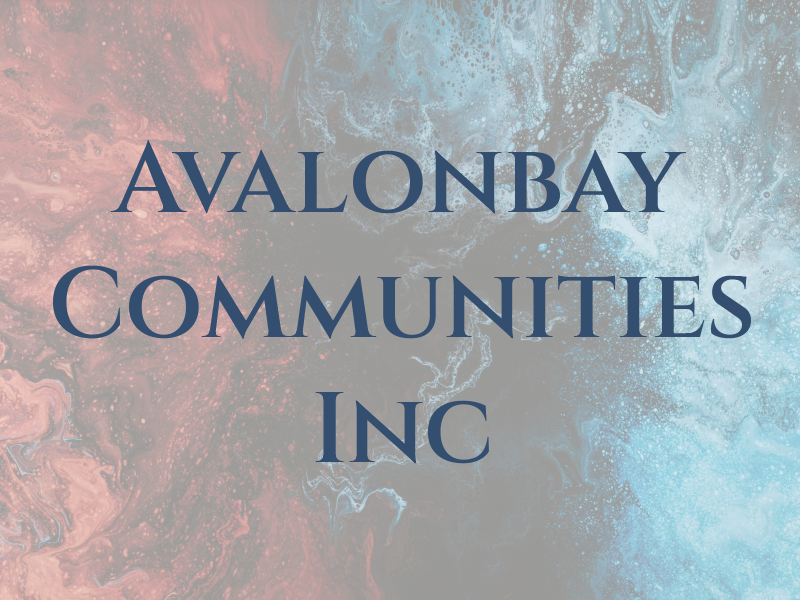 Avalonbay Communities Inc