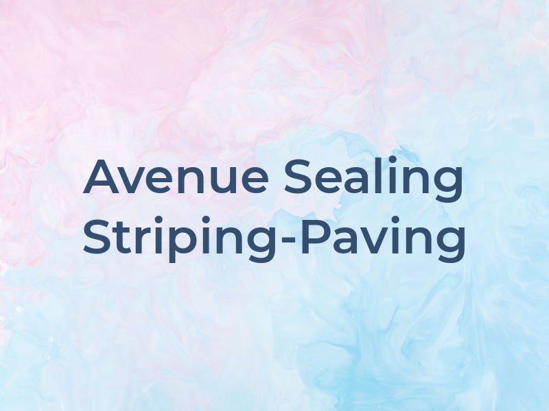 Avenue Sealing Striping-Paving