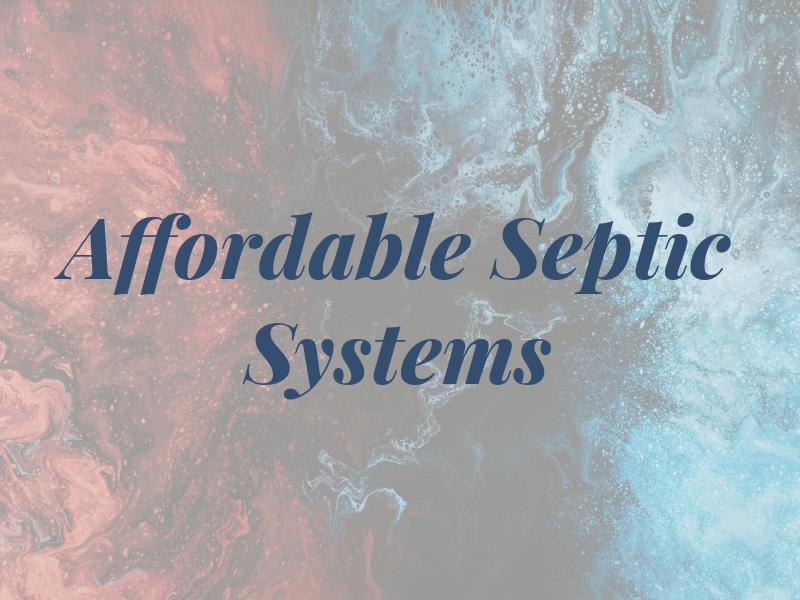 AAA Affordable Septic Systems