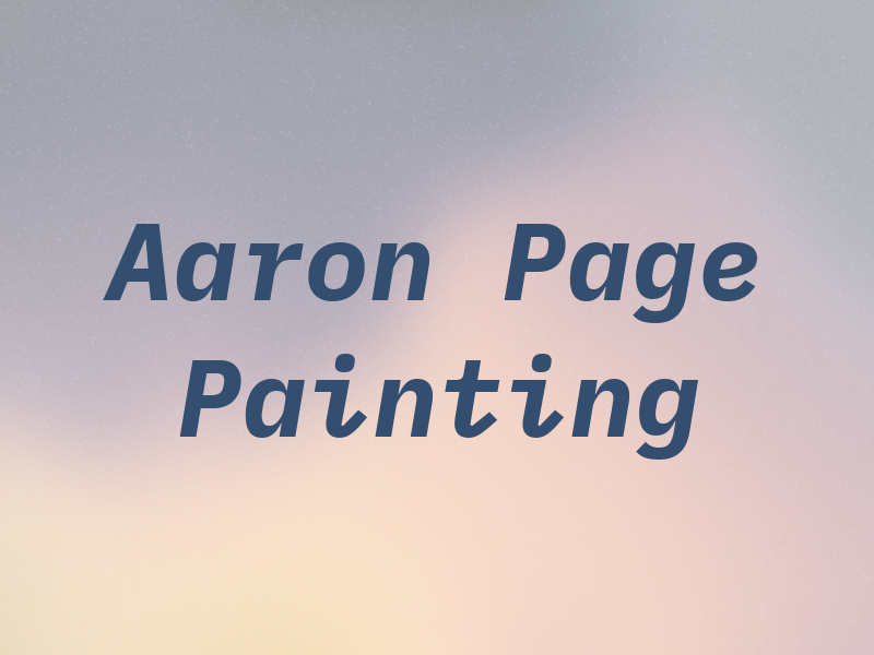 Aaron & Page Painting