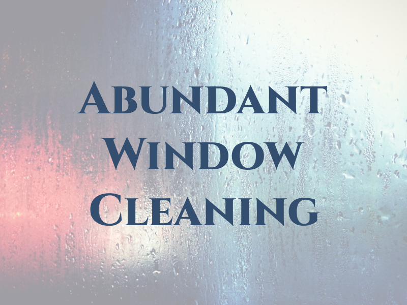 Abundant Window Cleaning