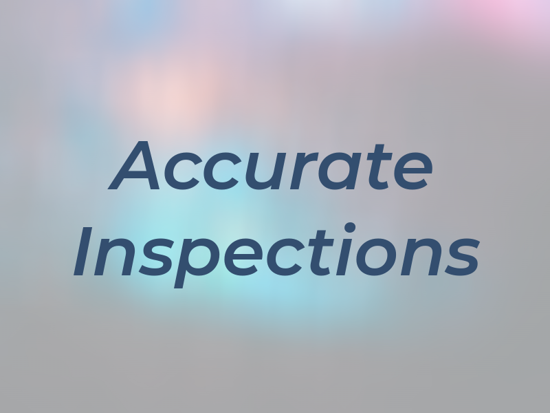Accurate Inspections