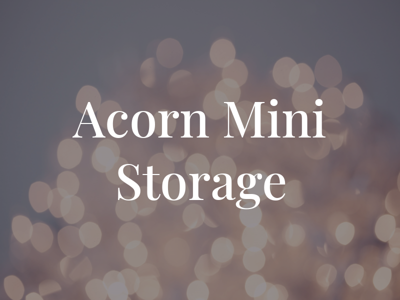 Acorn Mini Storage