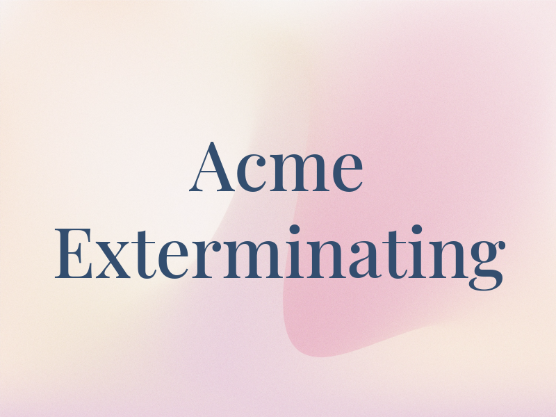Acme Exterminating