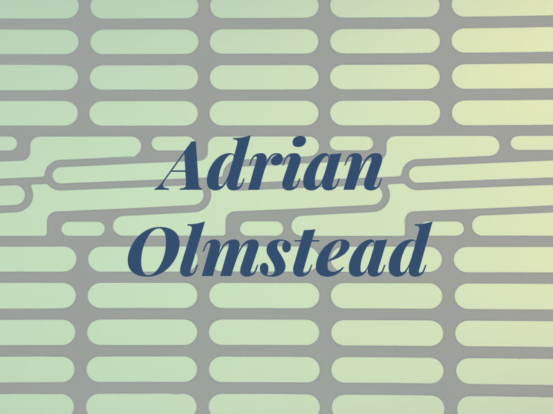 Adrian Olmstead