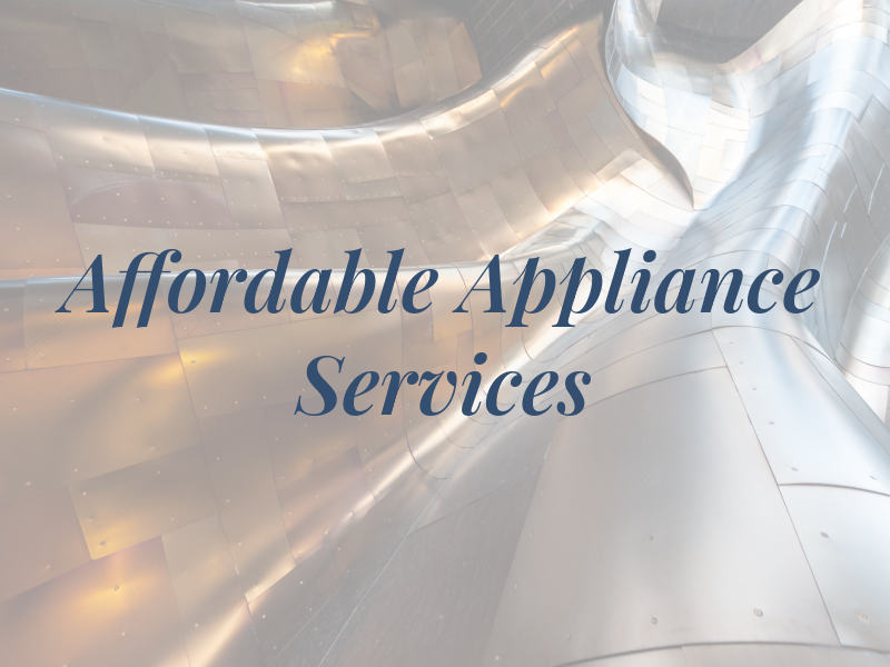 Affordable Appliance Services