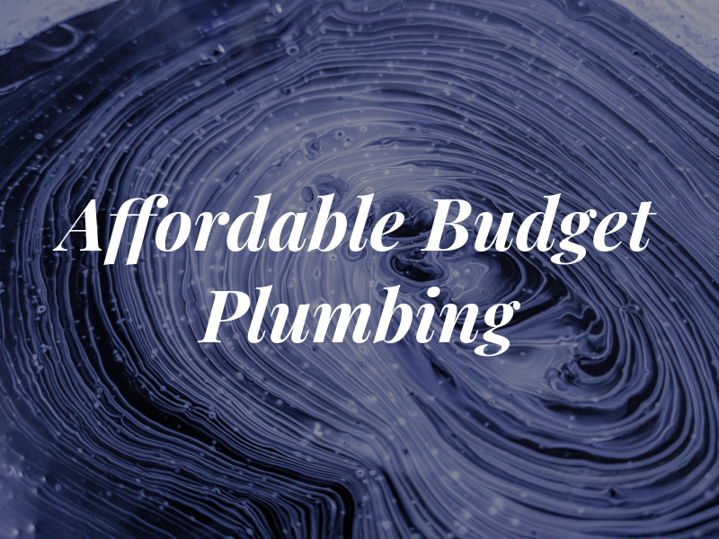 Affordable Budget Plumbing