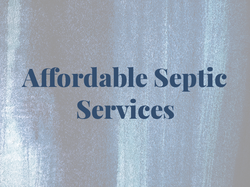 Affordable Septic Services
