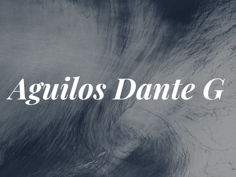 Aguilos Dante G