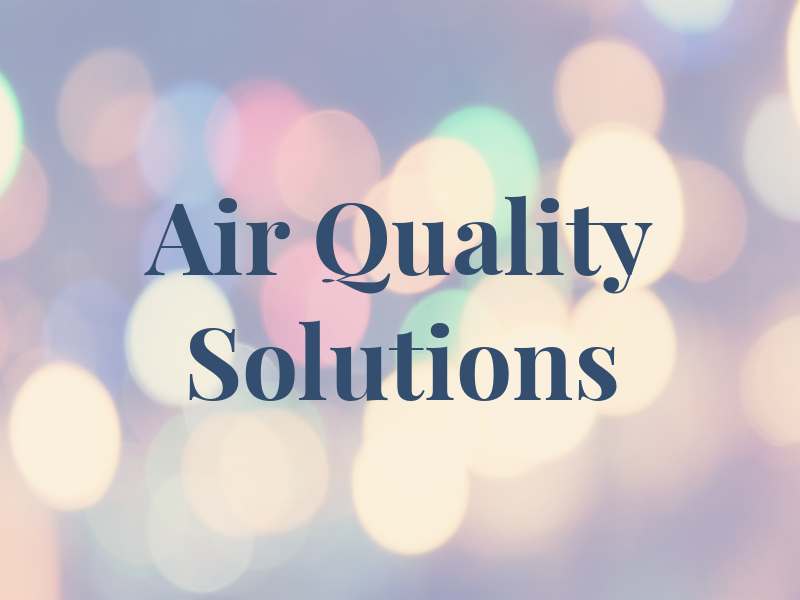 Air Quality Solutions