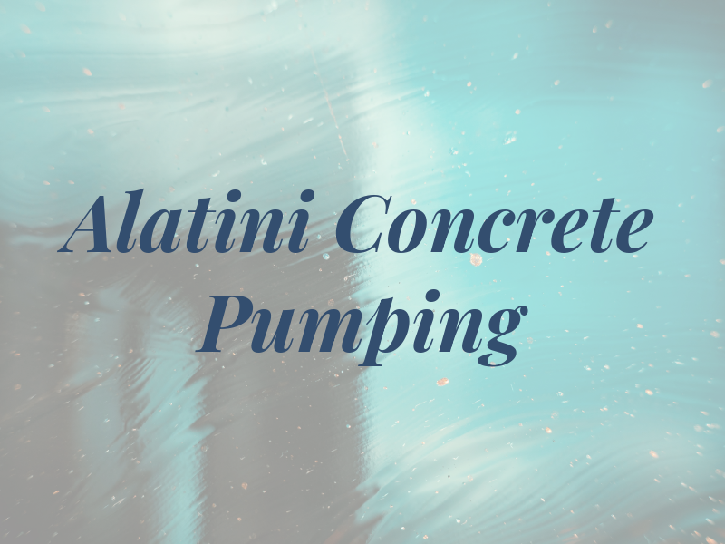 Alatini Concrete Pumping