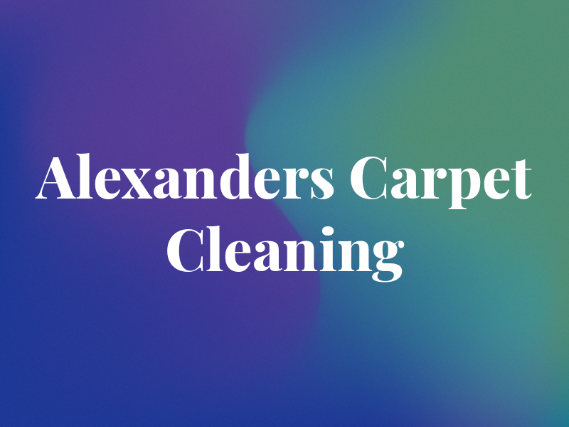 Alexanders Carpet Cleaning