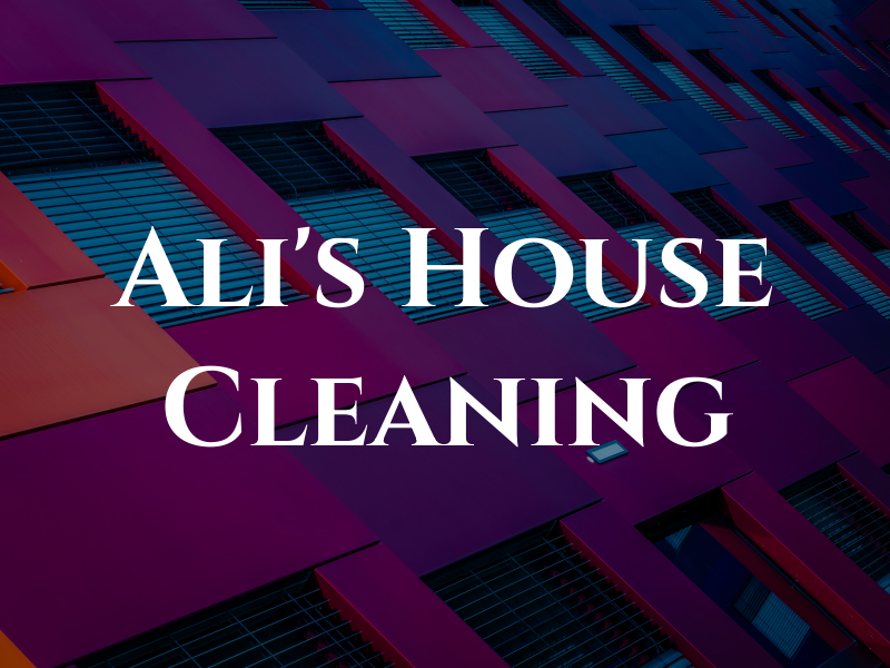 Ali's House Cleaning
