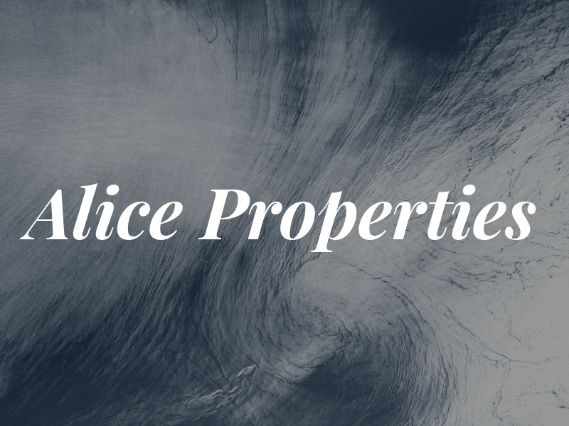 Alice Properties