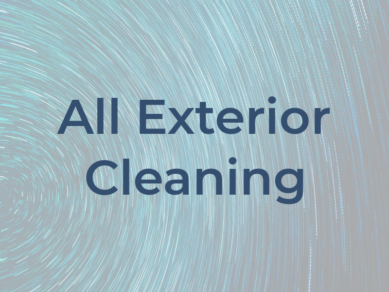 All Exterior Cleaning
