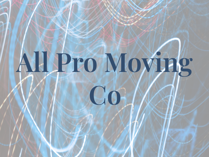 All Pro Moving Co