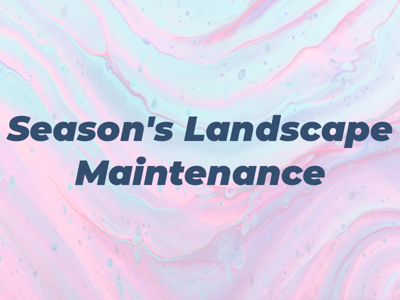 All Season's Landscape & Maintenance