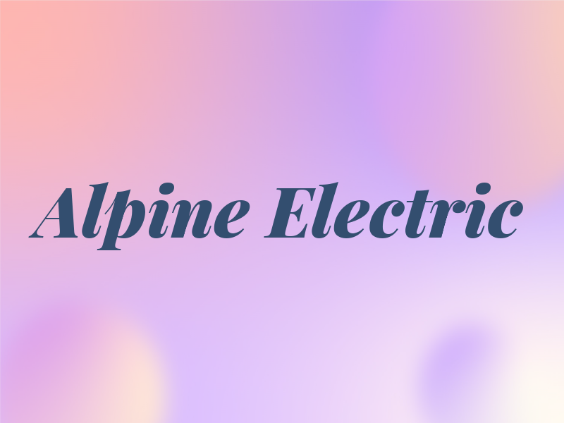 Alpine Electric
