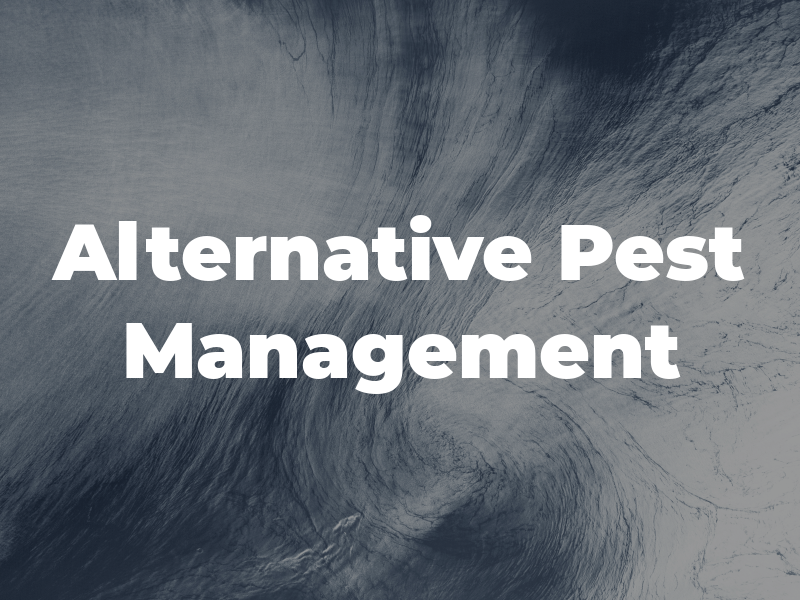 Alternative Pest Management