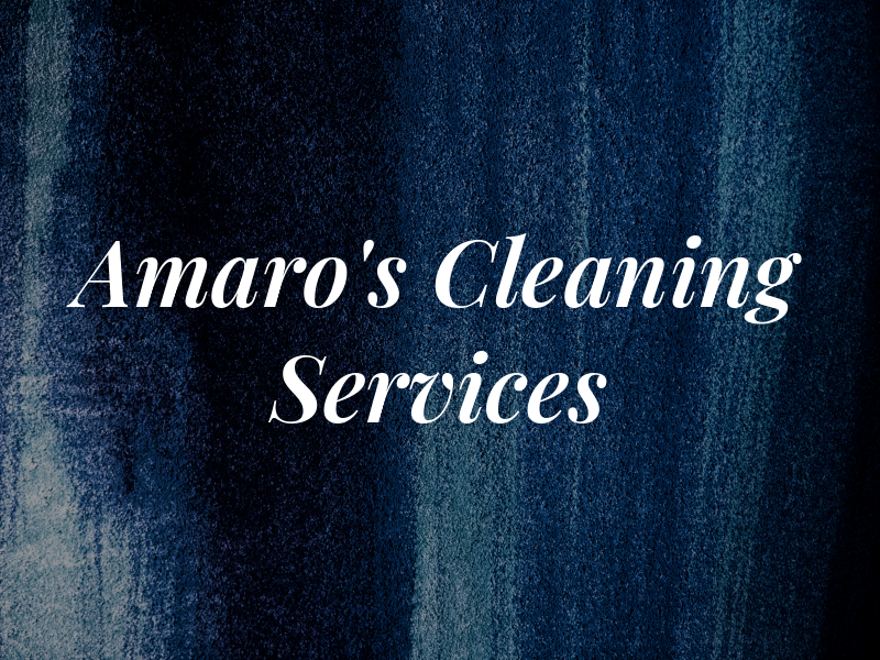 Amaro's Cleaning Services