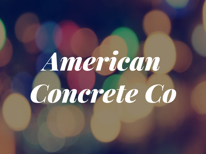 American Concrete Co