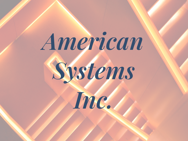 American Systems Inc.