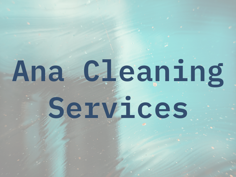 Ana Cleaning Services